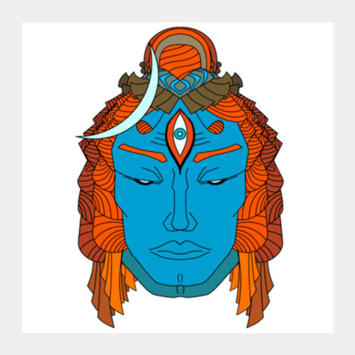 Urban Shiva Square Art Prints