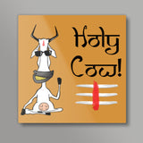 The Holy Cow! Square Art Prints