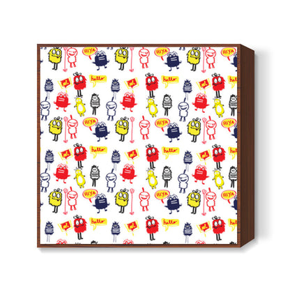 LITTLE MONSTERS Square Art Prints