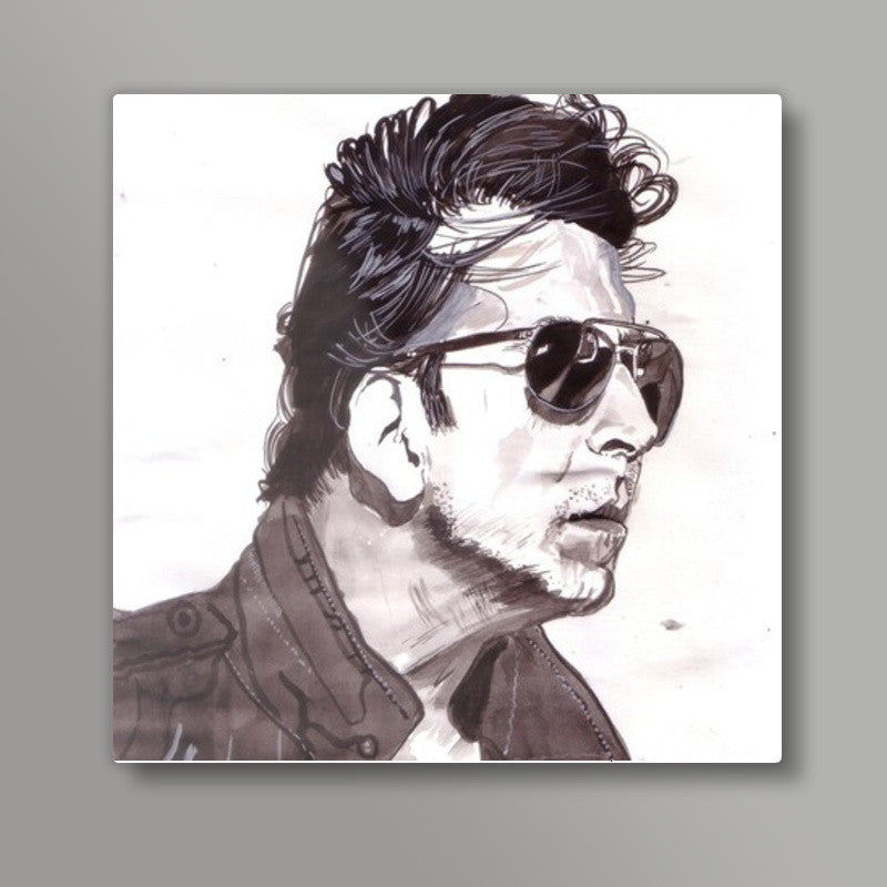 Akshay Kumar is a self-made superstar Square Art Prints