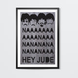 Beatles: Hey jude poster #rocklegends Wall Art