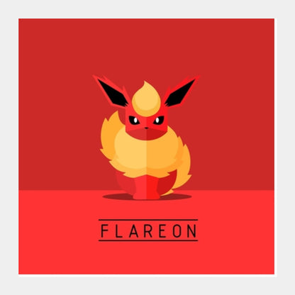 Flareon Pokemon Go  Square Art Prints