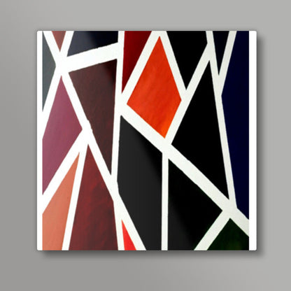 Shades | Abstract - Oil Painting Square Art Prints