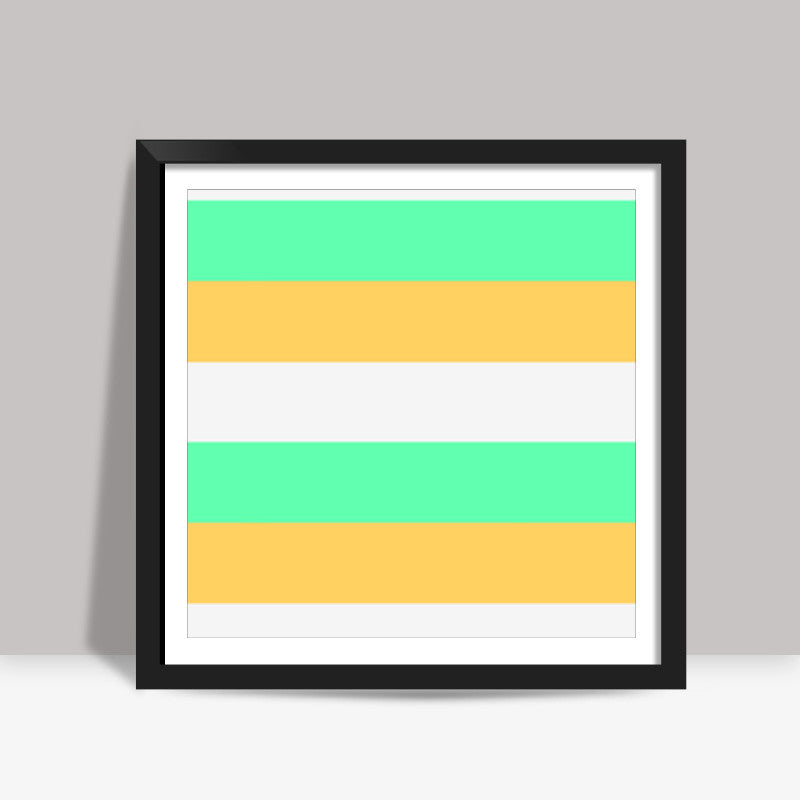 India | National Flag | Minimal | Pattern Square Art Prints