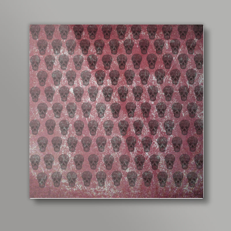 Many Skulls Square Art Prints