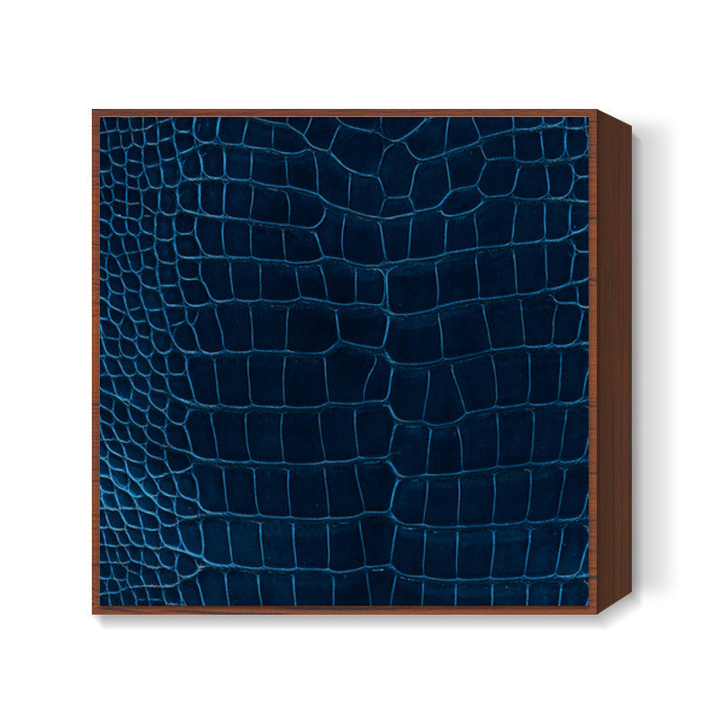 Blue skin Square Art Prints