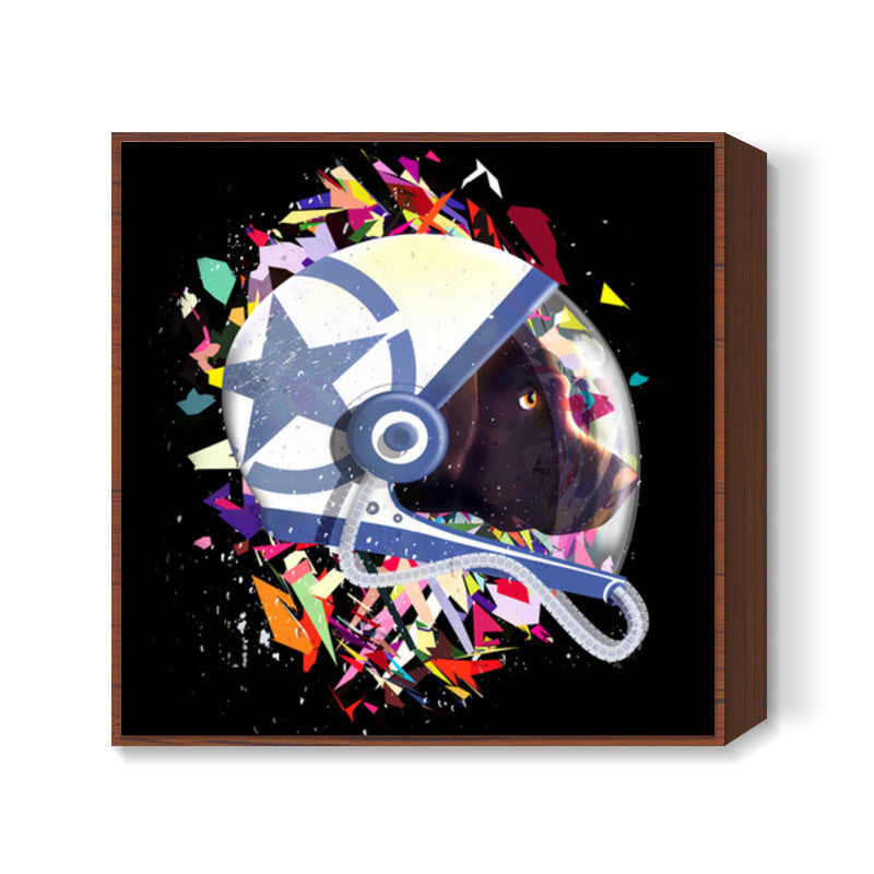 astro dog Square Art Prints