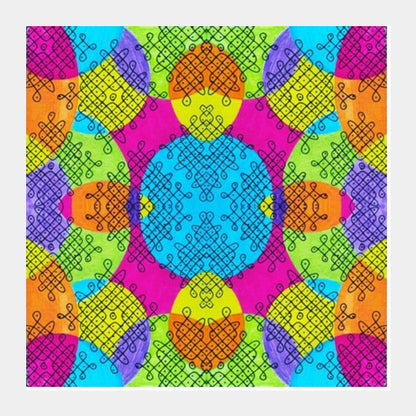 Indian twisties Square Art Prints