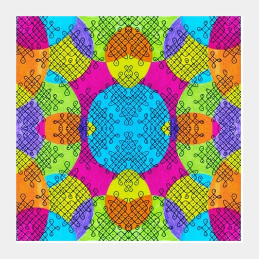 Indian twisties Square Art Prints