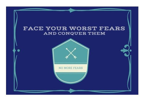 PosterGully Specials, Face Your Fears Wall Art