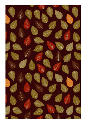 Seamless Pattern With Multicolored Leaf On Dark Background Art PosterGully Specials