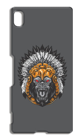 Gorilla Wearing Aztec Headdress Sony Xperia Z4 Cases