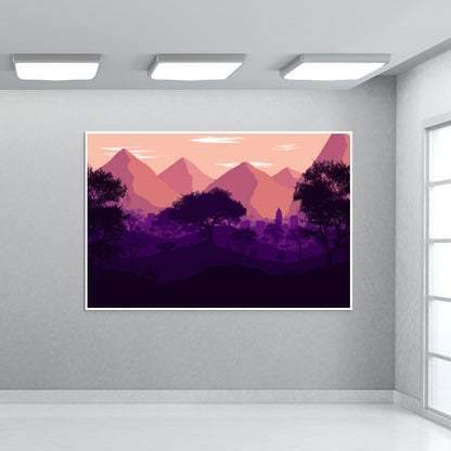 LAVENDER LANDSCAPE Wall Art