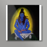 lord shiva painting Square Art Prints