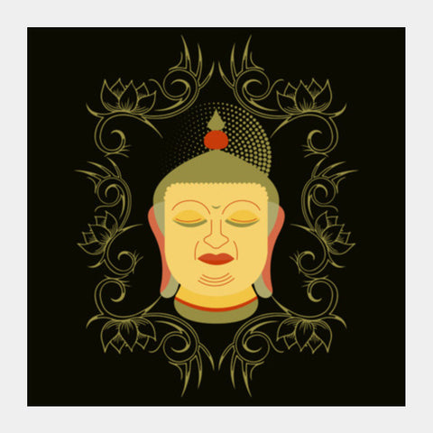 Gautama Buddha Square Art Prints PosterGully Specials