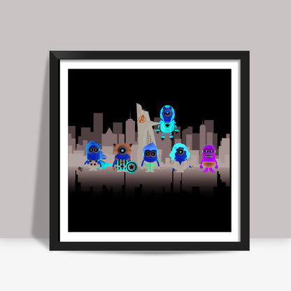 Minion Avengers Square Art Prints