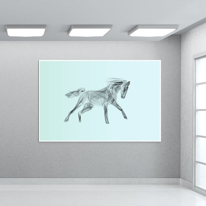 Stallion Line Art Wall Art