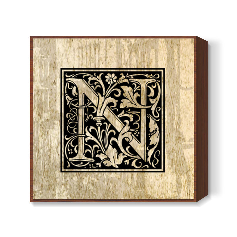 Ornate N Square Art Prints