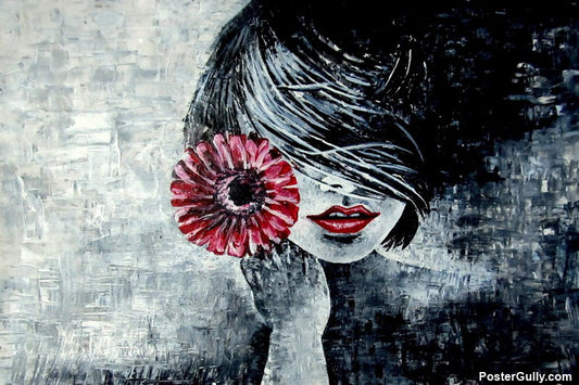 Wall Art, Red Lips Acrylic Artwork