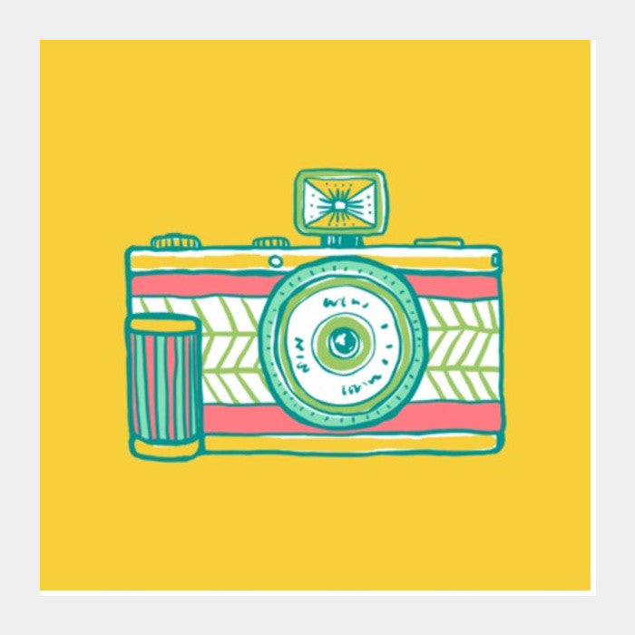 Square Art Prints, Camera Square Art Prints