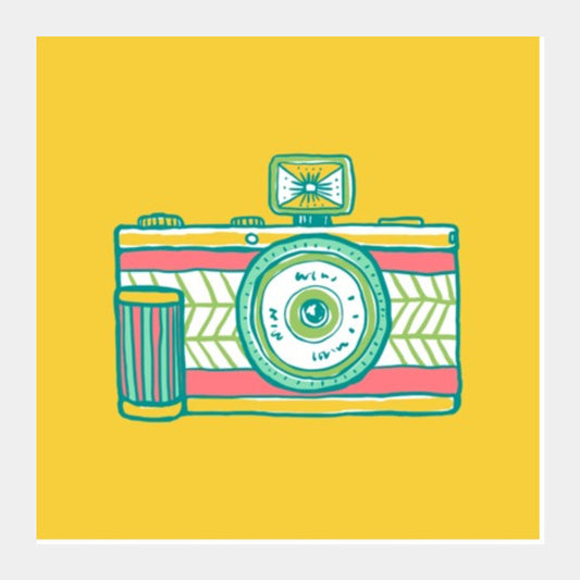 Square Art Prints, Camera Square Art Prints