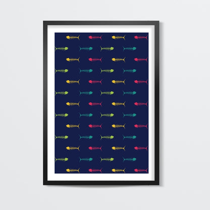Dry Fish Pattern Wall Art