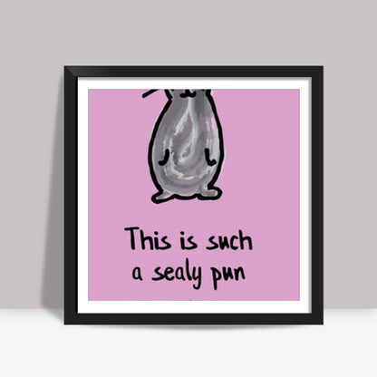 Sealy Pun | The couchiest potato Square Art Prints