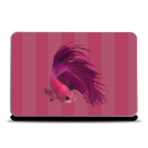 Pink Fish Laptop Skins