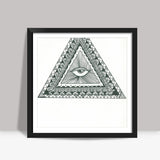 we all have a thing for triangles Square Art Prints