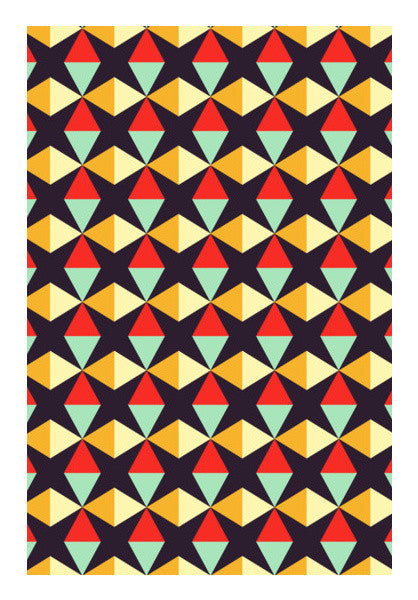 Geometric Triangle Subtle Pattern Art PosterGully Specials