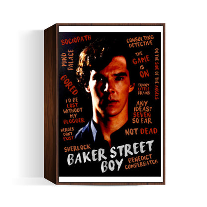 BBC SHERLOCK | Benedict Artwork | Baker street boy | Wall Art