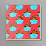 Cupcake Square Art Prints