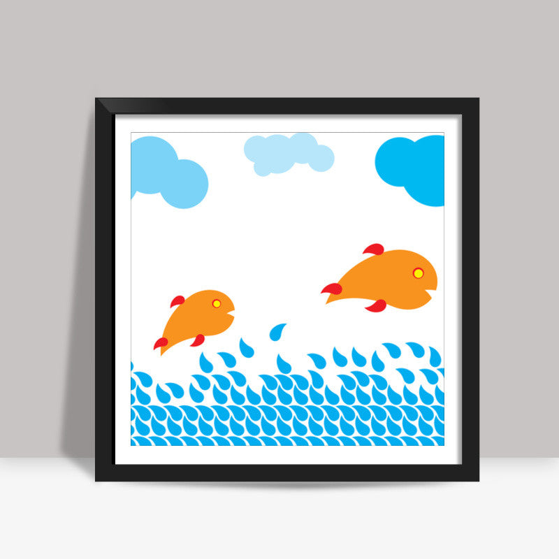 Water is life Square Art Prints