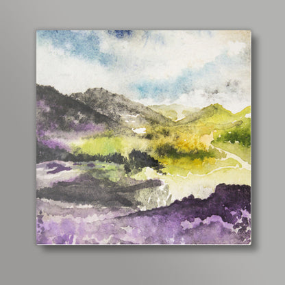 Lavender fields Square Art Prints