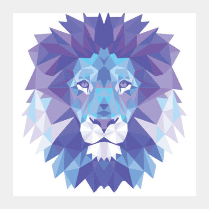 Square Art Prints, KING LION Square Art Prints