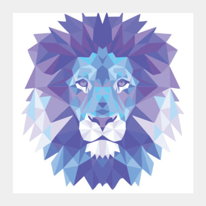 Square Art Prints, KING LION Square Art Prints