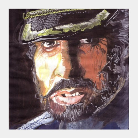 Square Art Prints, Bollywood superstar Amitabh Bachchan is a strong disciplinarian with a heart Square Art Prints