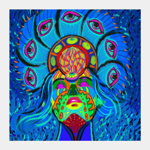 Psychedelica Square Art Prints PosterGully Specials