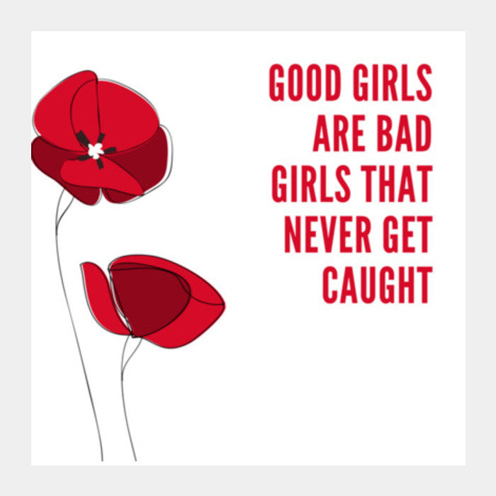 Good Girl Bad Girl Square Art Prints