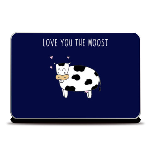 Love You (cute cow laptop skin) Laptop Skins