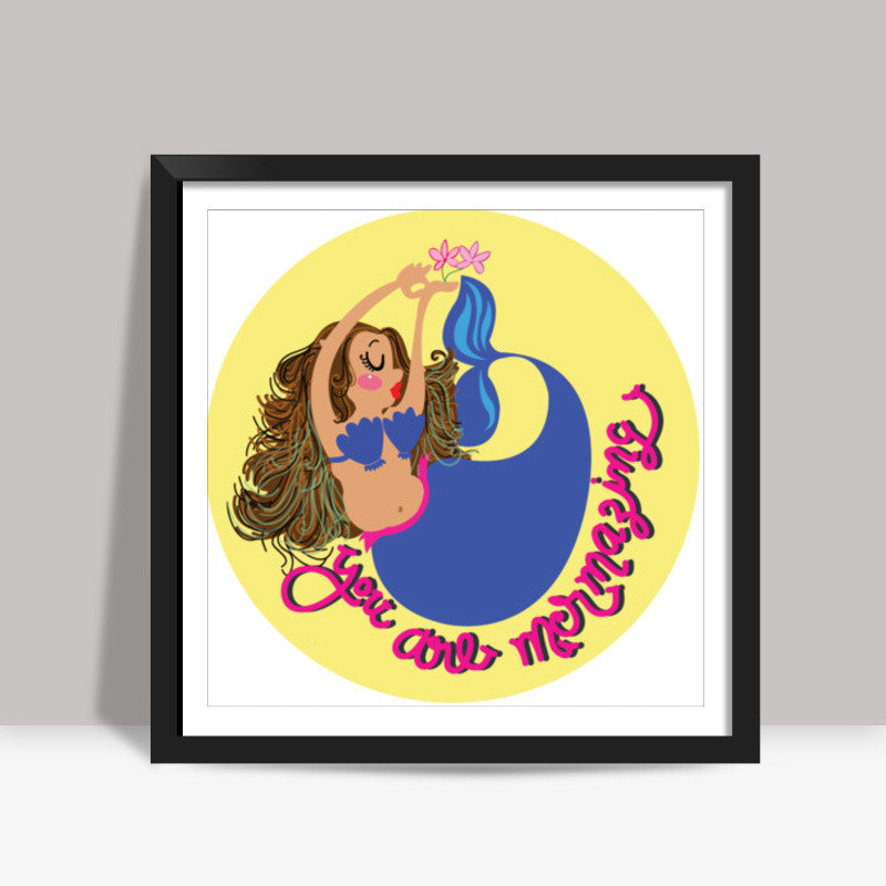 mermaid Square Art Prints