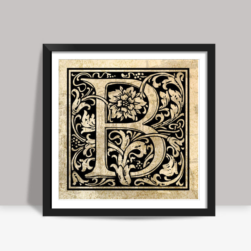 Ornate B Square Art Prints