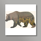 Bear with me Square Art Prints
