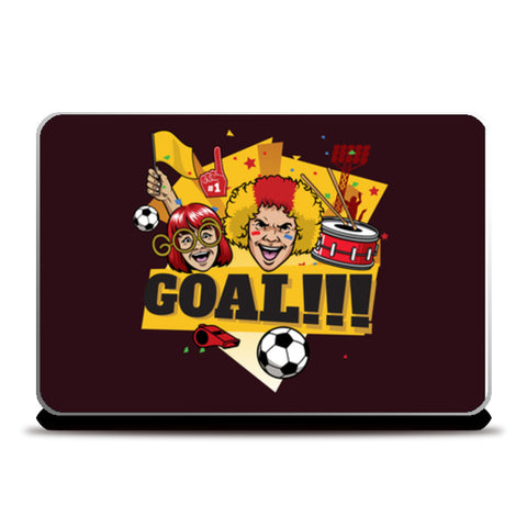 Goal Fun Love Football | #Footballfan Laptop Skins
