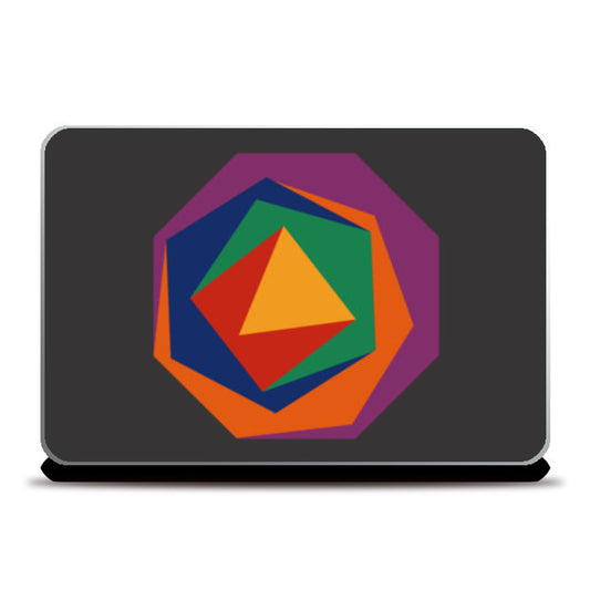 Abstract geometry polygons Laptop Skins