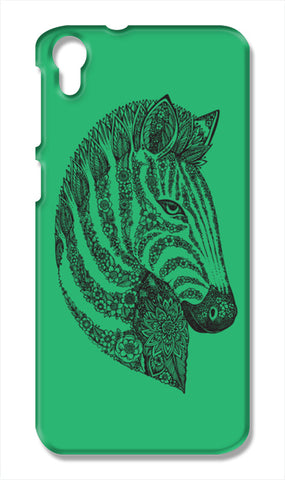 Floral Zebra Head HTC Desire 828 Cases