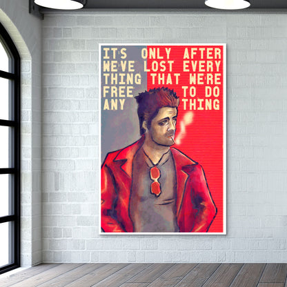 brad pitt fight club Wall Art