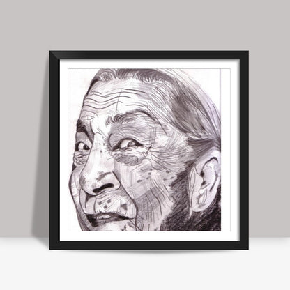 Your heart decides your age, seems to say Zohra Sehgal Square Art Prints