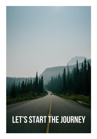 PosterGully Specials, LETS START THE JOURNEY Wall Art