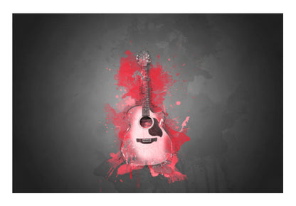 Guitar Splash – Red Wall Art